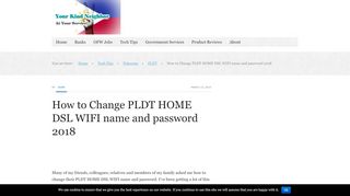 
                            12. How to Change PLDT HOME DSL WIFI name and password 2018 ...