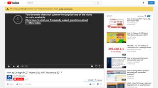 
                            1. How to Change PLDT Home DSL WiFi Password 2017 - YouTube