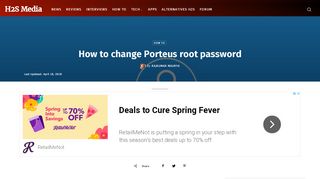 
                            10. How to change Porteus root password |H2S Media