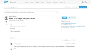 
                            3. How to change sap password - archive SAP