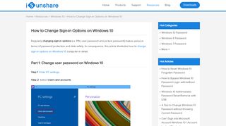 
                            4. How to Change Sign-in Options on Windows 10 - iSunshare