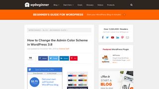 
                            4. How to Change the Admin Color Scheme in WordPress 3.8