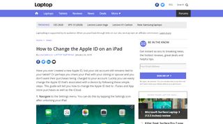 
                            10. How to Change the Apple ID on an iPad - Laptop Mag