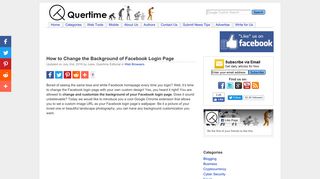 
                            5. How to Change the Background of Facebook Login Page - Quertime