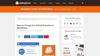 
                            9. How to Change the Default Gravatar on WordPress - WPBeginner