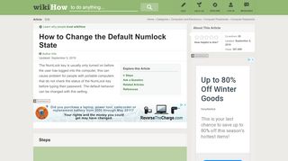 
                            7. How to Change the Default Numlock State: 8 Steps (with Pictures)