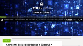 
                            11. How to Change the desktop background in Windows 7 « Operating ...