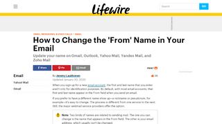 
                            8. How to Change the 'From' Name in Your Email - Lifewire