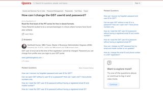 
                            10. How to change the GST userid and password - Quora