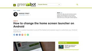 
                            3. How to change the home screen launcher on Android | Greenbot