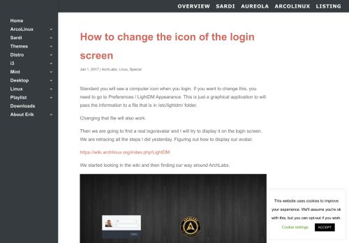 
                            11. How to change the icon of the login screen | ERiK DuBoiS