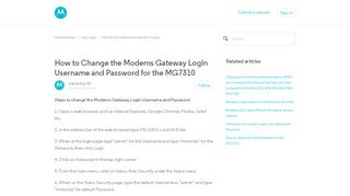 
                            12. How to Change the Modems Gateway Login Username and ...