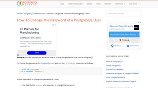 
                            10. How To Change the Password of a PostgreSQL User