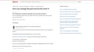 
                            9. How to change the password on the JioFi 4 - Quora