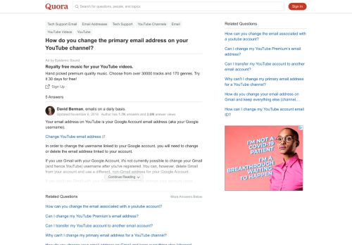 
                            6. How to change the primary email address on your YouTube channel ...