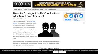 
                            3. How to Change the Profile Picture of a Mac User Account - OSXDaily