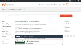 
                            5. How to change the root password via WHM - Hosting - ...
