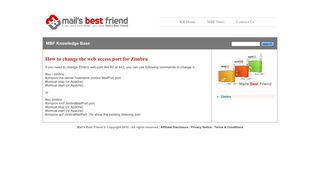 
                            7. How to change the web access port for Zimbra