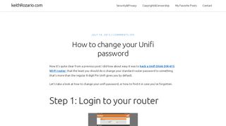 
                            9. How to change Unifi Password : Step by Step Wifi password change