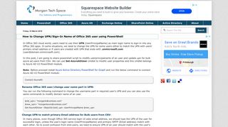 
                            1. How to Change UPN/Sign-In Name of Office 365 user using PowerShell