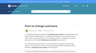 
                            7. How to change username - The Spotify Community