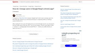 
                            8. How to change users in Google Keep's chrome app - Quora