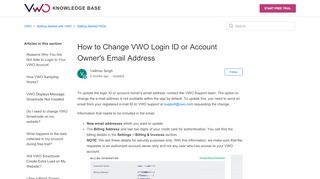 
                            10. How to Change VWO Login ID or Account Owner's Email Address ...