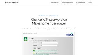 
                            4. How to Change WiFi password on Maxis home router (Fibre)