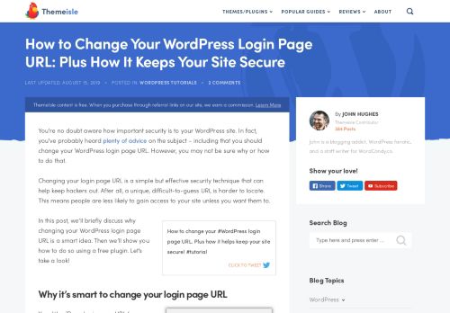 
                            12. How to Change WordPress Login Page URL + How It Keeps You Safe