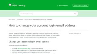 
                            6. How to change your account login email address – Evernote Help ...