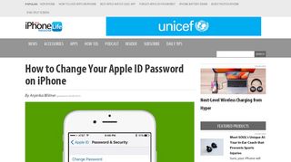 
                            5. How to Change Your Apple ID Password on iPhone | iPhoneLife.com