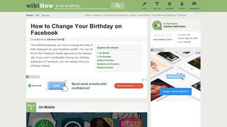 
                            7. How to Change Your Birthday on Facebook: 13 Steps (with Pictures)