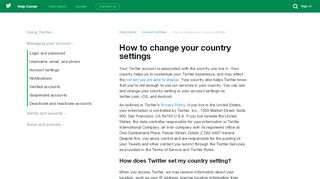 
                            7. How to change your country settings - Twitter support