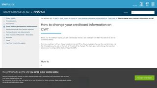 
                            6. How to change your creditcard information on CWT - Medarbejdere