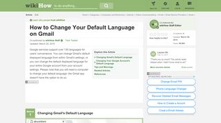 
                            11. How to Change Your Default Language on Gmail: 15 Steps