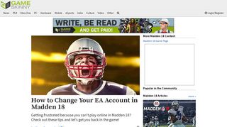 
                            10. How to Change Your EA Account in Madden 18 | Madden 18
