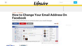 
                            5. How to Change Your Email Address On Facebook - Lifewire