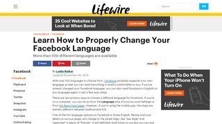 
                            7. How to Change Your Facebook Language Settings - Lifewire