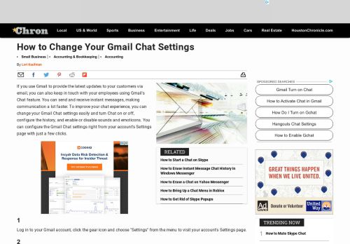 
                            13. How to Change Your Gmail Chat Settings | Chron.com