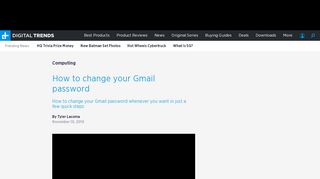 
                            11. How to Change Your Gmail Password | Digital Trends