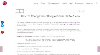 
                            6. How To Change Your Google Profile Photo / Icon – Fangirl Quest