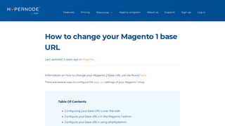
                            4. How to change your Magento 1 base URL - Support Documentation