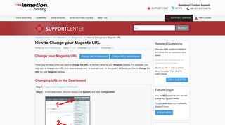 
                            9. How to Change your Magento URL | InMotion Hosting