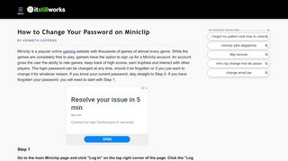 
                            10. How to Change Your Password on Miniclip | It Still Works