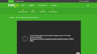 
                            4. How to change your portal password - Start.ca