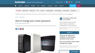 
                            9. How to change your router password | TechRadar