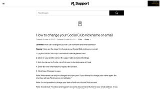 
                            6. How to change your Social Club nickname or email - Rockstar Games ...