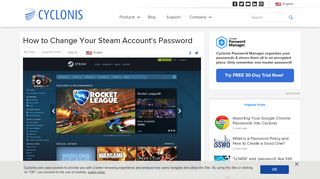 
                            12. How to Change Your Steam Account's Password - Cyclonis