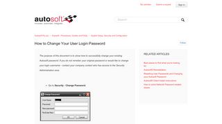 
                            12. How to Change Your User Login Password – Autosoft Pty Ltd