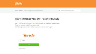 
                            7. How To Change Your WiFi Password & SSID – ibits | Help